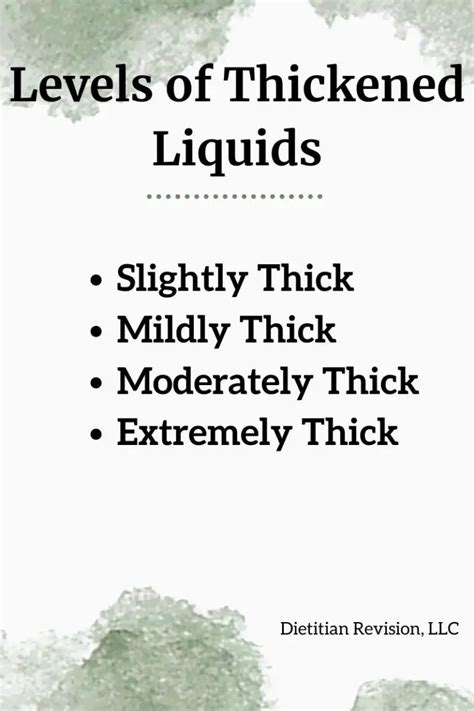 measuring thick it for nectar thick|thickening liquids chart.